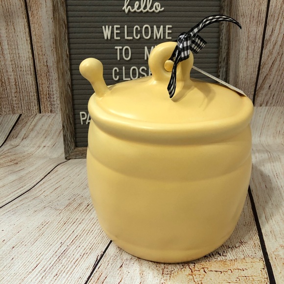 RAE DUNN HONEY Honey Pot Birdhouse NIB - Picture 3 of 9